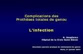 N. Desplaces Hôpital de la Croix Saint Simon - Bienvenue sur GENOU…genou.net/new/MEDIAS/Dossiers/32/07 - L'infection.pdf · 2007-05-31 · Prothèses totales de genou L'infection
