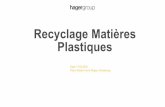 Recyclage Matières Plastiques - recyclage-plastique.comrecyclage-plastique.com/wp-content/uploads/2016/03/Recyclage-Mati... · Ordre du jour Recyclage des matières plastiques, P.Schenkbecher,