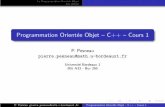 La Programmation Orient´ee Objet Les classesppesneau/cours/cpp/C++_Cours1.pdf · Programmation Orient´ee Objet – C++ – Cours 1 P. Pesneau pierre.pesneau@math.u-bordeaux1.fr