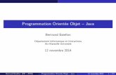 Programmation Orientée Objet – Java - · PDF fileProgrammation Orientée Objet ... est un langage de programmation orienté objet créé par James Gosling et Patrick ... Autres