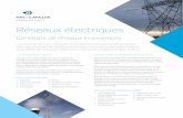 Réseaux électriques - SNC-Lavalin · Réseaux électriques L’environnement en constante évolution de l’énergie a créé un besoin pour des concepts de réseaux électriques