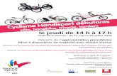Cyclisme Handisport débutantsvélo, handbike, tricycle, …asg38.fr/wp-content/uploads/2018/04/Cyclisme-Handisport.pdfAdressé aux personnes en situation de handicap moteur, déficientes