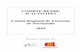 COMPTE-RENDU D’ACTIVITÉS Comité Régional de …ctn.pro-normandie-tourisme.com/docs/5406-1-compte-rendu-d-activite... · OBSERVATOIRE DE L’ACTIVITE TOURISTIQUE ... Premier partenariat