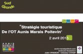 Réunion développement touristique – CMT 22 février …€¦ · Stratégie touristique ... SWOT Opportunités Menaces Le vélo : ... Site web de promotion de la destination Marais