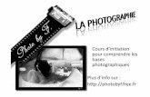 Cours d’initiation pour comprendre les photographiques ...photobyf.free.fr/RUBRIQUE PHOTO/pdf/cours photo pptxx.pdf · température du capteur lors de pauses ... équivalant à