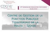CENTRE GESTION DE LA FONCTION PUBLIQUE … · 2016-11-18 · le Centre de Gestion de la Fonction publique territoriale de ... - Pour les cadres d’emplois des adjoints techniques