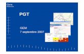 PGT - Document sans nom · « Etat des lieux » des PGT de la zone Etudes en cours ... Complète le guide PGT interurbain de ... Marge de manœuvre réduite en matière de gestion