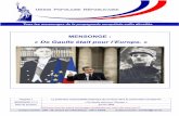 UPR - MENSONGE 1.3 - De Gaulle tait pour l'Europe - VF · En affirmant que Charles de Gaulle était pour la construction européenne, les responsables de l’UMP ciblent plus particulièrement
