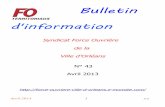 Bulletin d'information - force-ouvriere-ville-d-orleans.e ...force-ouvriere-ville-d-orleans.e-monsite.com/medias/files/bulletin... · Liste limitative de travaux précis ... moins
