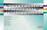 L’interaction démocratie et - UNESDOC Database | …unesdoc.unesco.org/images/0012/001282/128283F.pdfAprès la remise en cause de l’approche économiste du développement et la