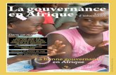 UNE PUBLICATION TRIMESTRIELLE SUR LES QUESTIONS DE ... · » Version préliminaire d’une Charte africaine des valeurs et principes du service public en Afrique 10 ... avisée des