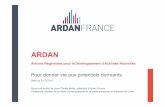 Stats ARDAN 2017 Ardan France V2 · Présentation d’ARDAN ARDAN - Actions Régionales pour le ... Juillet 2015 INSEE Analyse PACA –N°21Le dispositif ARDAN, accélérateur d’emploi