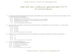 QCM de culture générale N°5 Correction -   2007C.pdf · PDF fileX X X X QCM de culture générale N°5 Correction