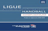 2017 2018 LIGUE - aura-handball.fr · les besoins que vous aurez tout au long de la saison pour réussir votre projet de club. Nous voulons ativement patiipe à l’o jetif : Une