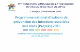 Programme national d actions de prévention des … · d’application des PS et la prise en charge du péril ... en ES/% parmi les BN à SA/RMM A4 : Prévalence des SARM en EMS ...