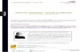 SPECIAL SUSPENSE : POLAR & THRILLER - sne.fr · • à 20h, sur la Scène des auteurs, Monika Fagerholm, R.J. Ellory (chez Sonatine éditions, pour la première fois au Salon), DOA
