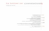 LA lETTRE DE CONVENTIONS - archives.cerium.caarchives.cerium.ca/IMG/pdf/lettre_de_Conventions.pdf · critique de l’inefficacité des droits de l’homme. Que pensez-vous du rapport