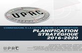 Planification stratégique 2016-2020 du Commissaire à … · dans le cadre du Rapport annuel de gestion conformément aux règles établies par ... organisme d’application de la