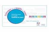 Les conditions de travail en France,dares.travail-emploi.gouv.fr/IMG/pdf/0-2_mauroux.pdf · C. Organisation du travail et dispositifs organisationnels D. Informatique, utilisation
