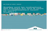 Quelles sont les motivations des Français qui font le ... · des Français qui font le choix de l’investissement locatif en 2017? ˝*/, ": E DERNIÈRES PUBLICATIONS L’effet des