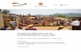 Analyse intégrée de la Vulnérabilité au Burundi · changements climatiques au niveau national ... sur lµidentification des mesures dadaptation appropriées. 51 . Analyse de Vulnérabilité