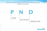 Site de création des protocoles PND Diversey Mode … · Création du fichier PDF afin de visualiser la planche réalisée. votre espace de travail sur l’écran. Note : le PDF