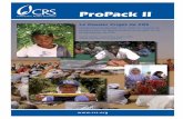 ProPack II: Guide pour la gestion et la mise en oeuvre de ... · ProPack II Le Dossier Projet de CRS Guide pour la gestion et la mise en œuvre de projets pour les gestionnaires de