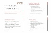 POURQUOI)ENSEIGNER)LA) MECANIQUE) .mecanique) quantique)1) cours 1 â€“ introduction a la mecanique