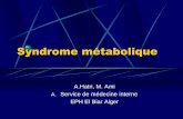 Syndrome métaboliqueceil.univ-alger.dz/sciences_med/images/pdf/conferences/... · 2017-11-30 · Les clés d'une bonne hygiène de vie Manger varié, équilibré, mais pas de grosses