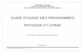 GUIDE D’USAGE DES PROGRAMMES PHYSIQUE   révisé oct 2012.pdf · PDF filediscipline: physique et chimie guide d’usage des programmes introduction