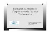 Démarche anticipée: L’expérience de l’équipe Toulonnaise · les signes cliniques de mort encéphalique, ... Urgences Hyères : 2 Urgences Gassin : 1 USINV Ste Musse :1 . 2013