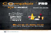 Salon - Chambre de Commerce et d'Industrie La Rochelle · pour cette année, nous confortent dans l’idée que Comptoir’PRO devient le salon national des cafés, bars, brasseries