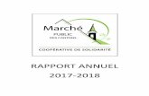 Rapport annuel 2018 - marchepublicdescantons.commarchepublicdescantons.com/doc/Rapport-annuel-2017-2018.pdf · Le cœur d’une coopérative de solidarité bat au rythme de la ...