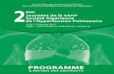 PROGRAMME ET ABSTRACTS 2 Journée de la SAHP · pulmonaire dans la sclérodermie (ScS) demeurent mal connus Objectif :Le but de ce travail est de déterminer des paramètres non invasifs