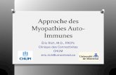 Approche des Myopathies Auto-Immunesasmiq.org/wp-content/uploads/2013/10/Dr-Éric-Rich.pdf · Utiliser la nouvelle classification des myopathies auto-immunes et comprendre les implications