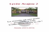 Année scolaire 2015-2016 LIVRET - acajou2.com€¦ · Le site Web du lycée ( 32) Année scolaire 2015-2016 ... (relevé de notes transmis aux familles) ... - Remise des résultats
