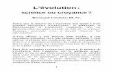 Bertrand Couture, M. Sc. - — Creationnisme.comcreationnisme.com/wp-content/uploads/2009/10/methscien_final4.pdf · 1 L'évolution: science ou croyance? Bertrand Couture, M. Sc.