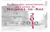 Bulletin des associations du Canton de Nogent-le-Roii · qui se tiendra place du Marché aux Chevaux à Nogent-le-Roi le ... Joel Hermet Tél : ... TENNIS DE TABLE A NOGENT-LE-ROI