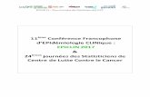 11ème Conférence Francophone d’EPIdémiologie …epiclin2017.congres-scientifique.com/upload/EPICLIN2017-programme... · épaulé par les deux CLCC de la région, Lyon et Clermont-Ferrand.