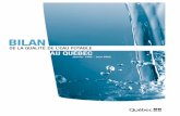 Bilan de la qualité de l'eau potable au Québecmeteopolitique.com/Fiches/eau/potable/Documentation/a005.pdf · 4 SOMMAIRE Faisant suite au rapport intitulé L’eau potable au Québec
