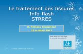Le traitement des fissures - Le STRRES · Les techniques de traitement des fissures D. Poineau - Infoflash du 25 octobre 2017 Cas des fissures « passives » (souffle faible, voire