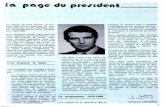 la page du président - unipef.org · mier bilan des actions réalisées ainsi que le programme en cours envisagé pour 1979-1980. Nous rendrons compte désormais de ... la synthèse