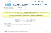 FICHE SPORT ACADEMIQUE 2017-2018 - … · 1 Service Régional UNSS de l’Académie de Grenoble Fiche Sport Académique 2017-2018 FICHE SPORT ACADEMIQUE 2017-2018 ACTIVITE : HANDBALL