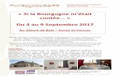 351jour Bourgogne du 4 au 9 Septembre.doc) - auray … · département de la Côte d’Or, au centre-ville et situé au cœur d’un circuit touristique (Autun, Beaune, Dijon, Alésia...).