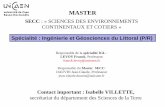 MASTER - geosciencescaen.files.wordpress.com · • Dimensionnement des digues à talus (noyau, couches filtres, carapace) + Visites de chantiers : le Mont-Saint-Michel (rétablissement