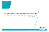 Rapport synthese potentiel hydroélectriquev1 - Rapport ... · Connaissance du potentiel hydroélectrique français — Synthèse — 14 novembre 2013 6/14 convergence et les données