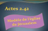 Actes 2.42 Le mod¨le   suivre - .©rusalem avec pr¨s de 3000 personnes qui ... Pierre sâ€™adressant