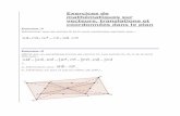 Exercices de mathématiques sur vecteurs, translations …maths-simplifie.meabilis.fr/mbFiles/documents/calculs-vectoriels-1.pdf · 2° Soit le point M défini par : . a) Calculer