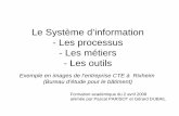 Le Système d’information - Les processus - Les métiers ...ecogestion.ac-besancon.fr/wp-content/uploads/sites/96/2013/02/CTE... · Le Système d’information - Les processus -