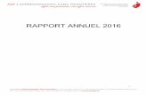 RAPPORT ANNUEL 2016 - asf-ge.org · La durée de stage est maintenue à 6 mois et les stagiaires sont engagés à ... parallèle du stage. Par ailleurs, les postes ne sont plus attribués